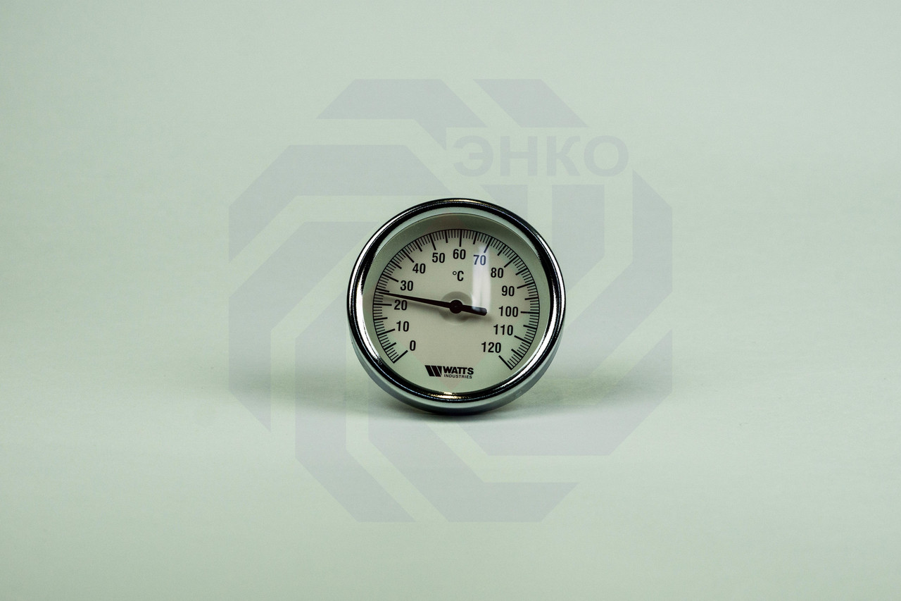 Термометр биметаллический аксиальный WATTS F+R801 SD 0-120 °С 80 мм ½" - фото 1 - id-p99959880