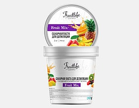 Паста для сахарной депиляции фруктовый микс мягкий Fruit Life Цветной 3000 гр