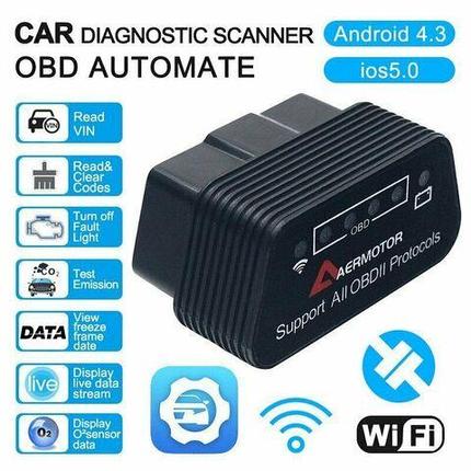 Сканер диагностический AERMotor v1.5 с поддержкой всех протоколов OBD2 (Wi-Fi), фото 2