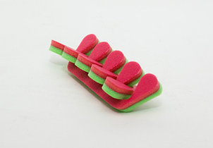 Разделители для пальцев, розово-зеленые, пенопропилен, 8 мм, 1 пара, фото 2