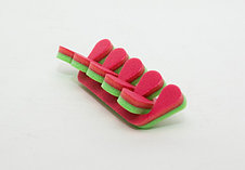 Разделители для пальцев, розово-зеленые, пенопропилен, 8 мм, 20 пар, фото 2