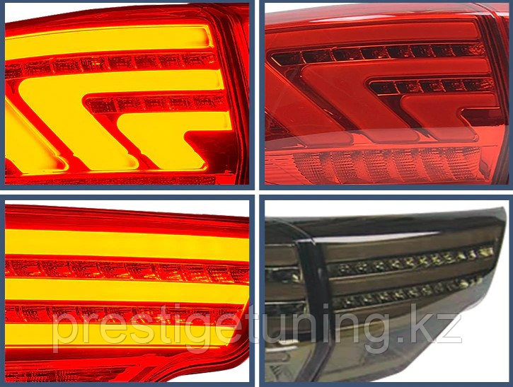 Задние фонари на Highlander 2014-2020 дизайн BMW VLAND (Красный цвет) - фото 4 - id-p99978161