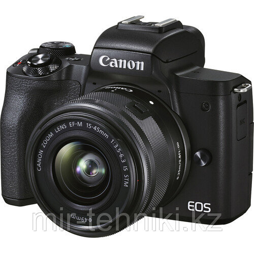 Фотоаппарат Canon EOS M50 Mark II kit EF-M 15-45mm f/3.5-6.3 IS STM (Black) - фото 1 - id-p99978313