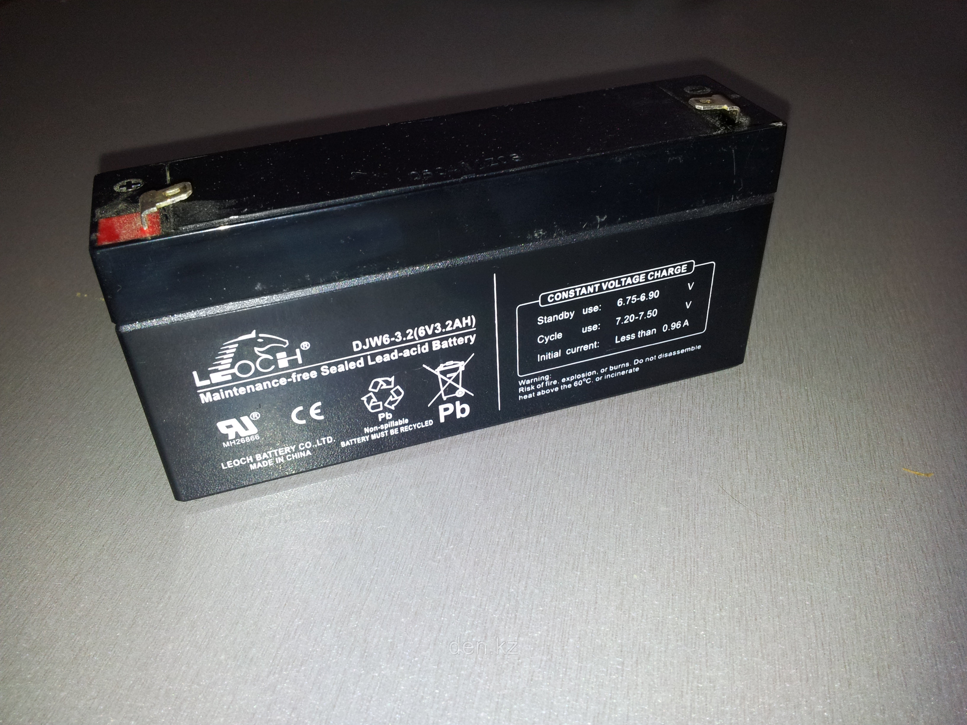 Аккумуляторная батарея (АКБ) 6V1.2AH - фото 1 - id-p469646