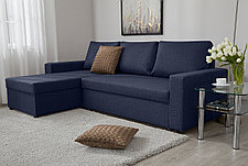 Угловой диван-кровать Торонто, Синий, фото 2