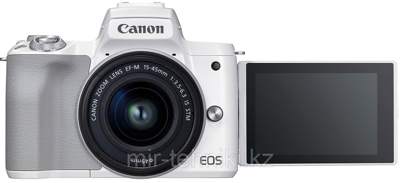 Фотоаппарат Canon EOS M50 Mark II kit EF-M 15-45mm f/3.5-6.3 IS STM (White)