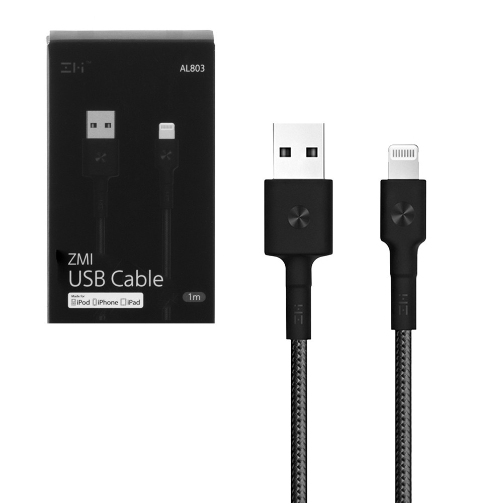 Кабель Apple lightning Xiaomi ZMI AL803 1m, Black