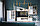 Тумба под ТВ Мартин Дуб серый Крафт, белый глянец, фото 2