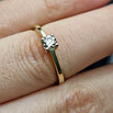 Золотое кольцо с бриллиантами 0.268Сt VS2/K, VG - Cut, фото 9