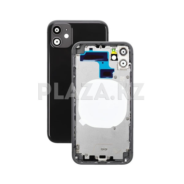 Задний корпус с аккумуляторным отсеком Apple iPhone 11 черный - фото 1 - id-p99989481