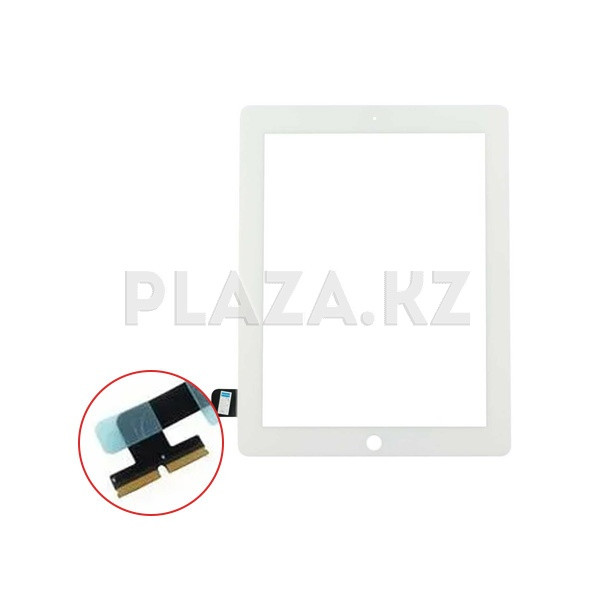 Сенсорное стекло для iPad 2 A1395 A1396 A1397 белый - фото 1 - id-p99990445