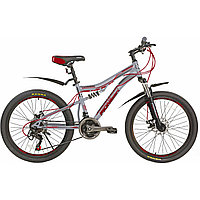 Велосипед Pioneer Comandor 24''/14''gray-black-red