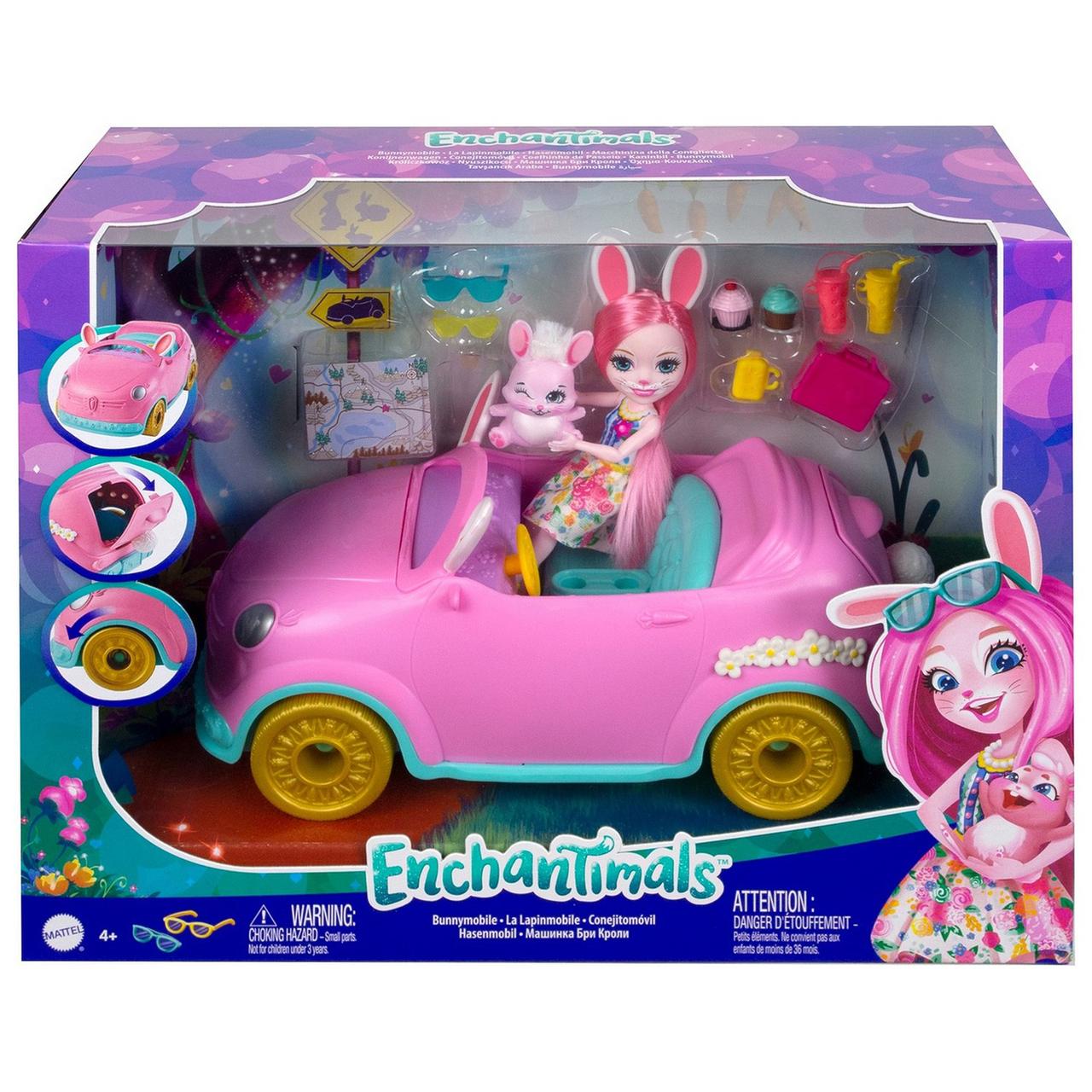 Набор игровой Enchantimals Автомобиль Бри Кроли с куклой и аксессуарами HCF85