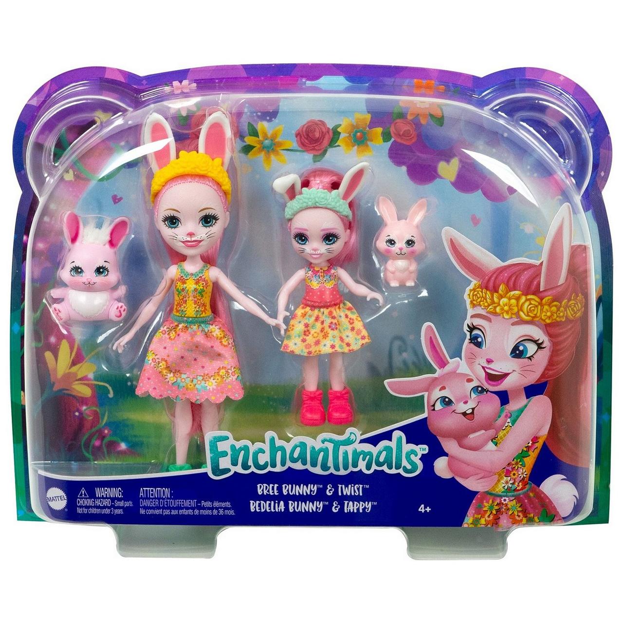 Набор игровой Enchantimals Сестрички с питомцами Бри и Беделия Кроля HCF84