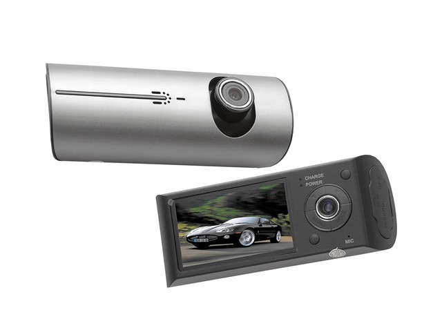Видеорегистратор DVR-R300 с 2 камерами, GPS и G-сенсором