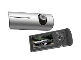 Видеорегистратор DVR-R300 с 2 камерами, GPS и G-сенсором