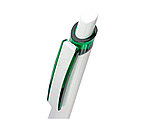 Ручка шариковая Соната, белый/зеленый, фото 2