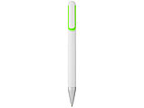 Ручка шариковая Nassau, белый/зеленое яблоко, фото 2