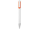 Ручка шариковая Nassau, белый/оранжевый, фото 2