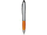 Ручка-стилус шариковая Nash, серебристый/оранжевый, фото 2