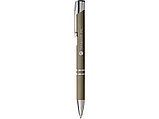 Шариковая кнопочная ручка Moneta с матовым антискользящим покрытием, темно-серый, фото 5