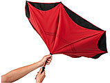 Прямой зонтик Yoon 23 с инверсной раскраской, красный, фото 5