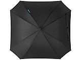 Зонт трость Square, полуавтомат 23, черный/синий, фото 2