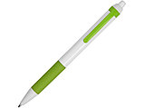 Ручка пластиковая шариковая Centric, белый/зеленое яблоко, фото 2
