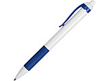 Ручка пластиковая шариковая Centric, белый/синий, фото 3