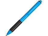 Ручка пластиковая шариковая Band, голубой/черный, фото 2