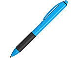 Ручка пластиковая шариковая Band, голубой/черный, фото 3