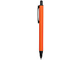 Ручка металлическая шариковая Iron, оранжевый/черный, фото 3
