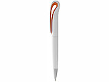 Ручка шариковая Swansea, белый/оранжевый, черные чернила, фото 3