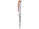 Ручка шариковая Swansea, белый/оранжевый, черные чернила, фото 4