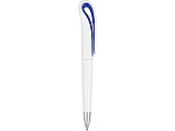 Ручка шариковая Swansea, белый/ярко-синий, синие чернила, фото 3