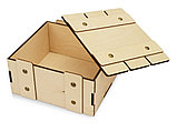 Деревянная подарочная коробка с крышкой Ларчик на бечевке, фото 2