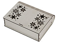 Деревянная коробка с резной крышкой Книга, М