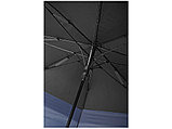 Выдвижной зонт 23-30 дюймов полуавтомат, черный/темно-синий, фото 3