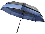 Выдвижной зонт 23-30 дюймов полуавтомат, черный/темно-синий, фото 8