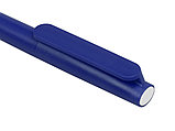 Ручка пластиковая шариковая Umbo, синий/белый, фото 4