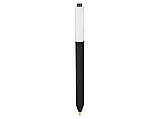 Ручка шариковая Pigra модель P03 PRM софт-тач, черный/белый, фото 2