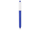 Ручка шариковая Pigra модель P03 PRM софт-тач, синий/белый, фото 2