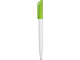 Ручка пластиковая шариковая Миллениум Color CLP, белый/зеленое яблоко, фото 3