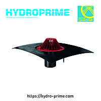 Кровельная воронка HydroPrime HPH 110x165 с обогревом и битумным полотном, фото 1