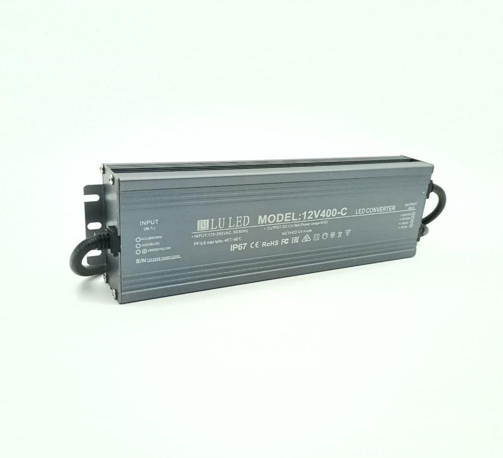 Блок питания, трансформатор LU LED 12В 400W - фото 3 - id-p100036867