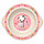 Тарелка для кормления с розовым декором (бежевый), фото 3