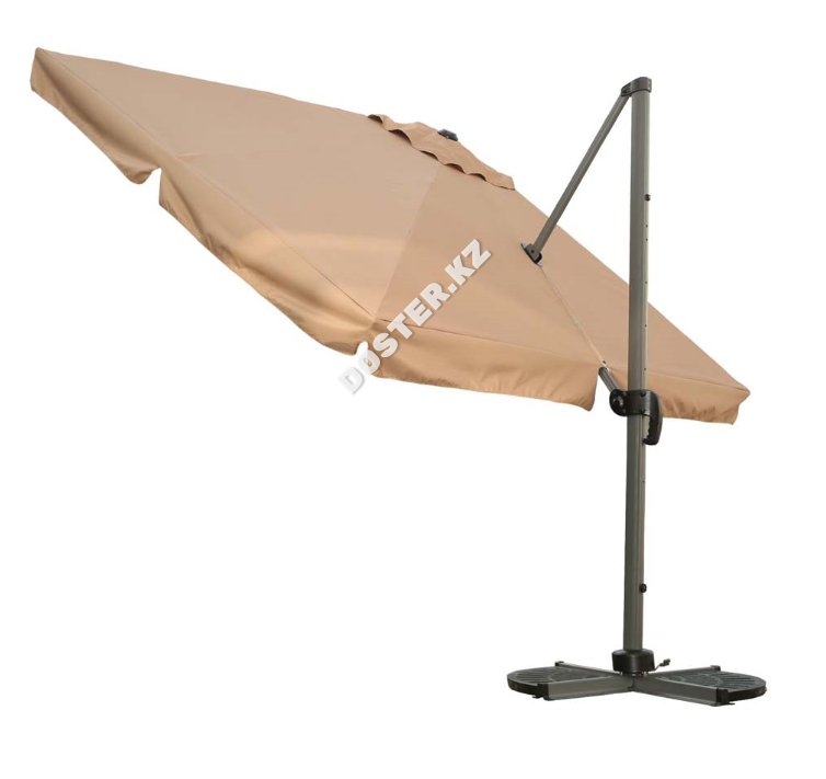 Зонт квадратный 300x300см (бежевый) с утяжелителем - фото 5 - id-p100062428