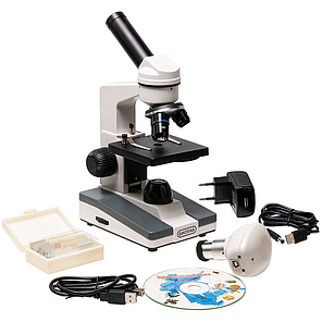 Микроскоп биологический Биолаб С-16 (с видеоокуляром, ахроматический монокуляр, учебный), фото 2