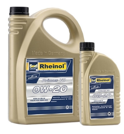 SwdRheinol Primus VO 0W-20 - Синтетическое моторное масло  спецификации VOLVO VCC RBS0-2AE, фото 2