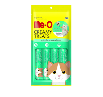 Me-o Кремовое лакомство для кошек с атлантической пеламидой 4x15гр